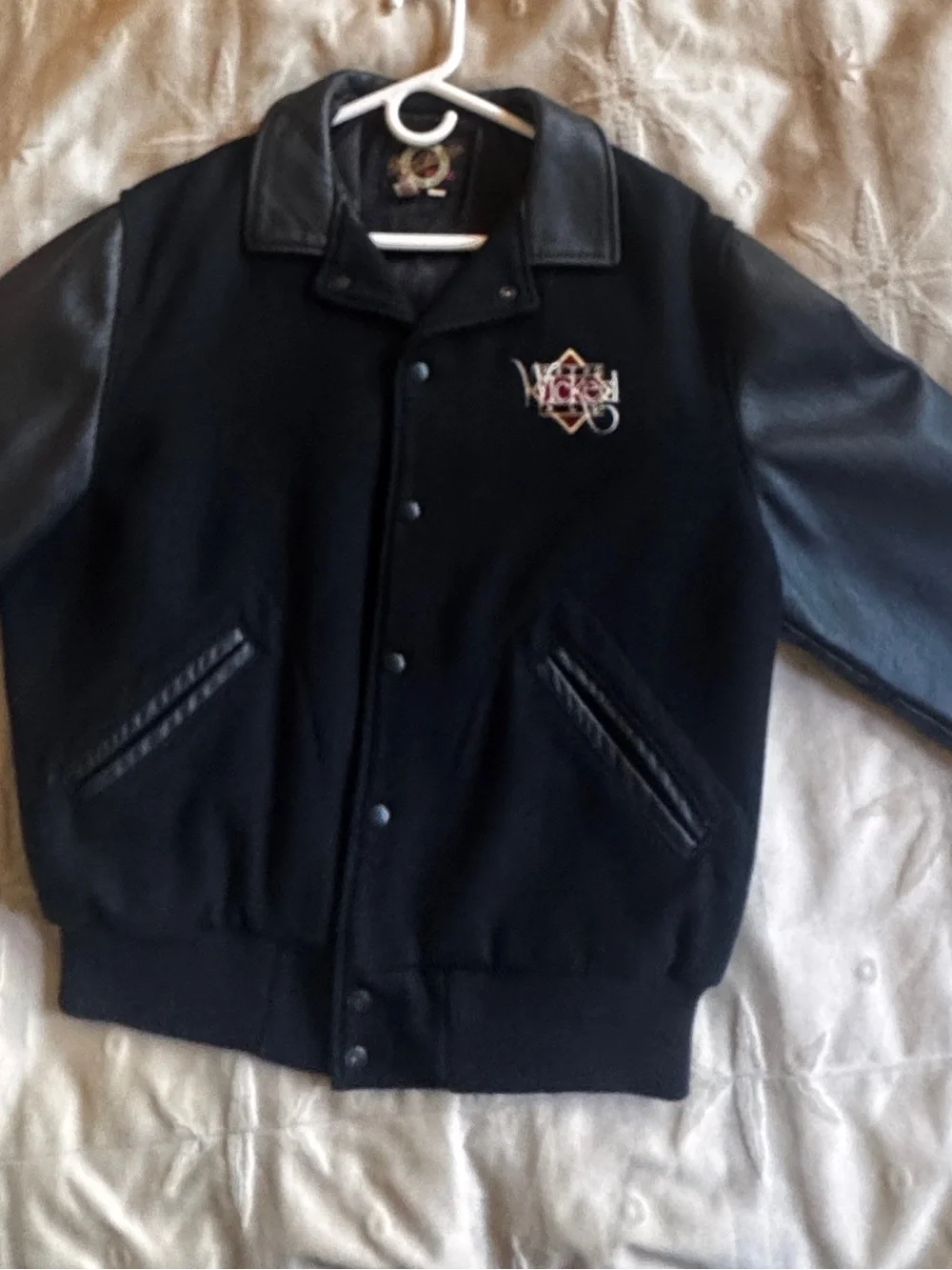 Pete's Wicked Ale Black Logo Bomber Jacket